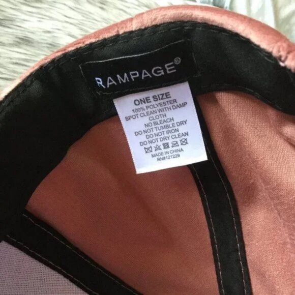 Rampage Velvet Stud Women's Baseball Cap NEW - Picture 6 of 7